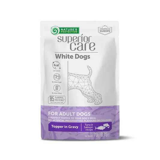 Natures Protection Sc White Dogs Adult All Breed Atun Y Sal. 24X70Gr