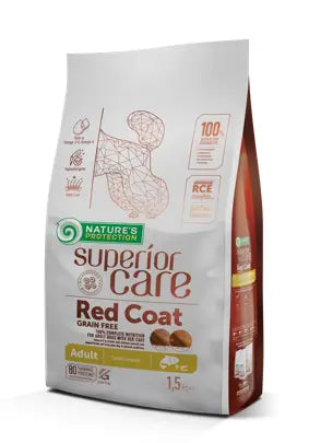 Natures Protection Superior Care Red Coat Pienso Grain Free Para Perros Adultos Pequeños De Salmón 1,5Kg