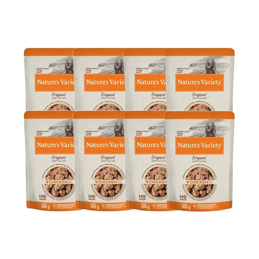 Nature'S Variety Canine Adult Original Pate Med Max  Pollo, 8 x 300 g, comida húmeda para perros