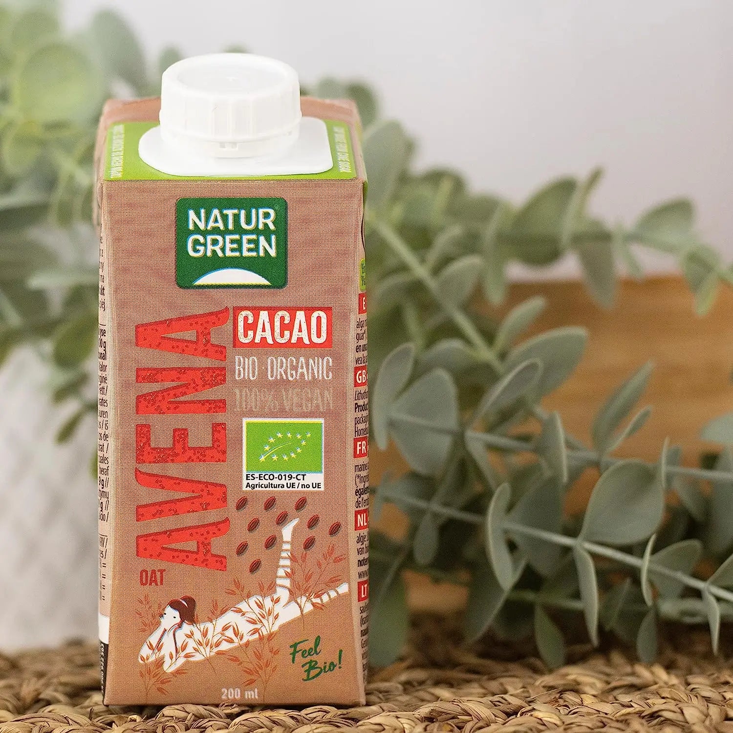 Naturgreen Bebida De Avena Con Chocolate, 200Ml