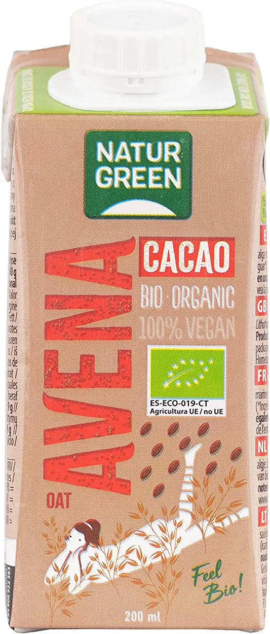 Naturgreen Bebida De Avena Con Chocolate, 200Ml