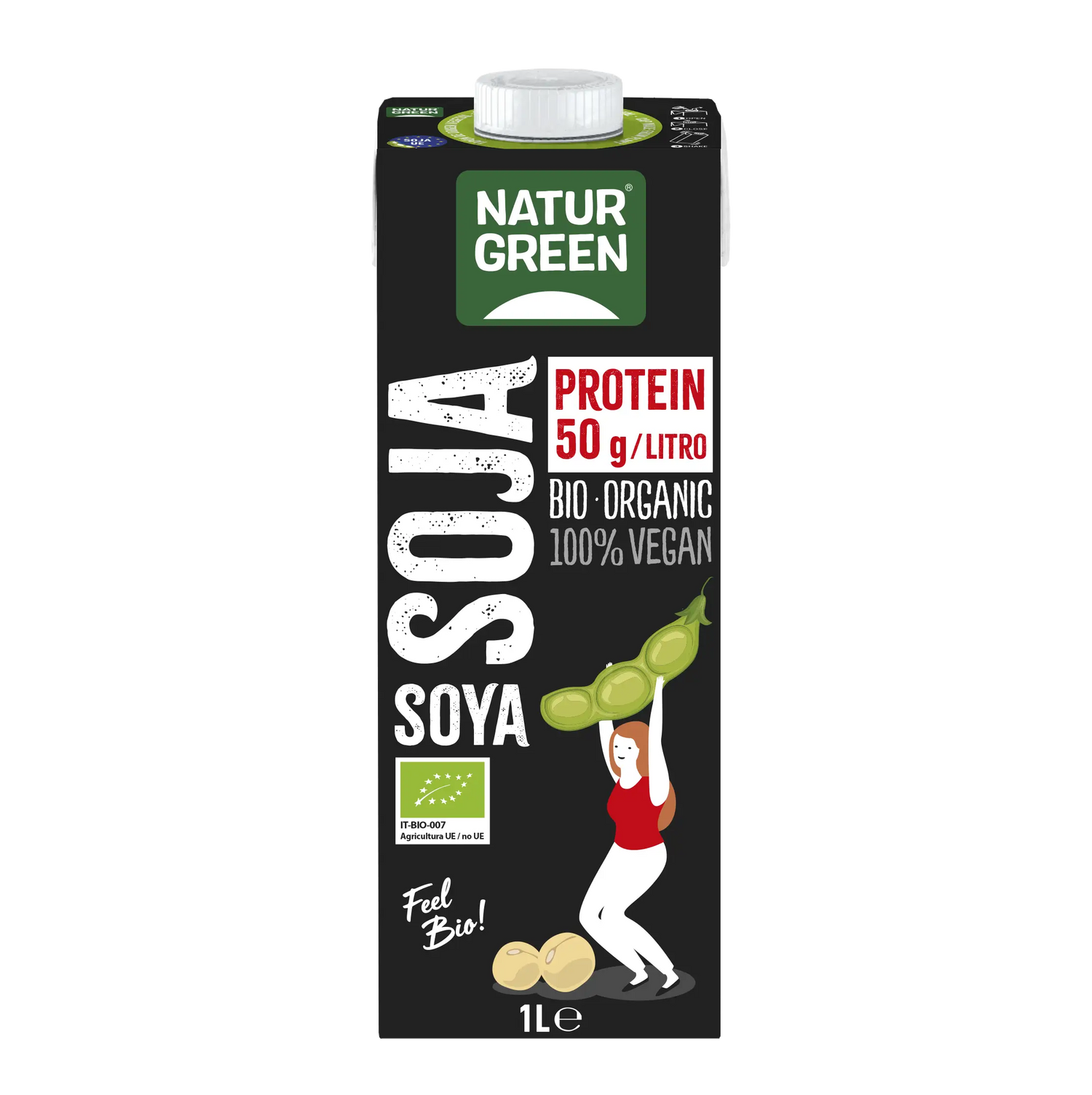 Naturgreen Bebida De Soja Protein Bio, 1L