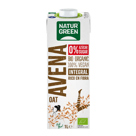 Naturgreen Bebida Vegetal De Avena Integral Bio, 1L