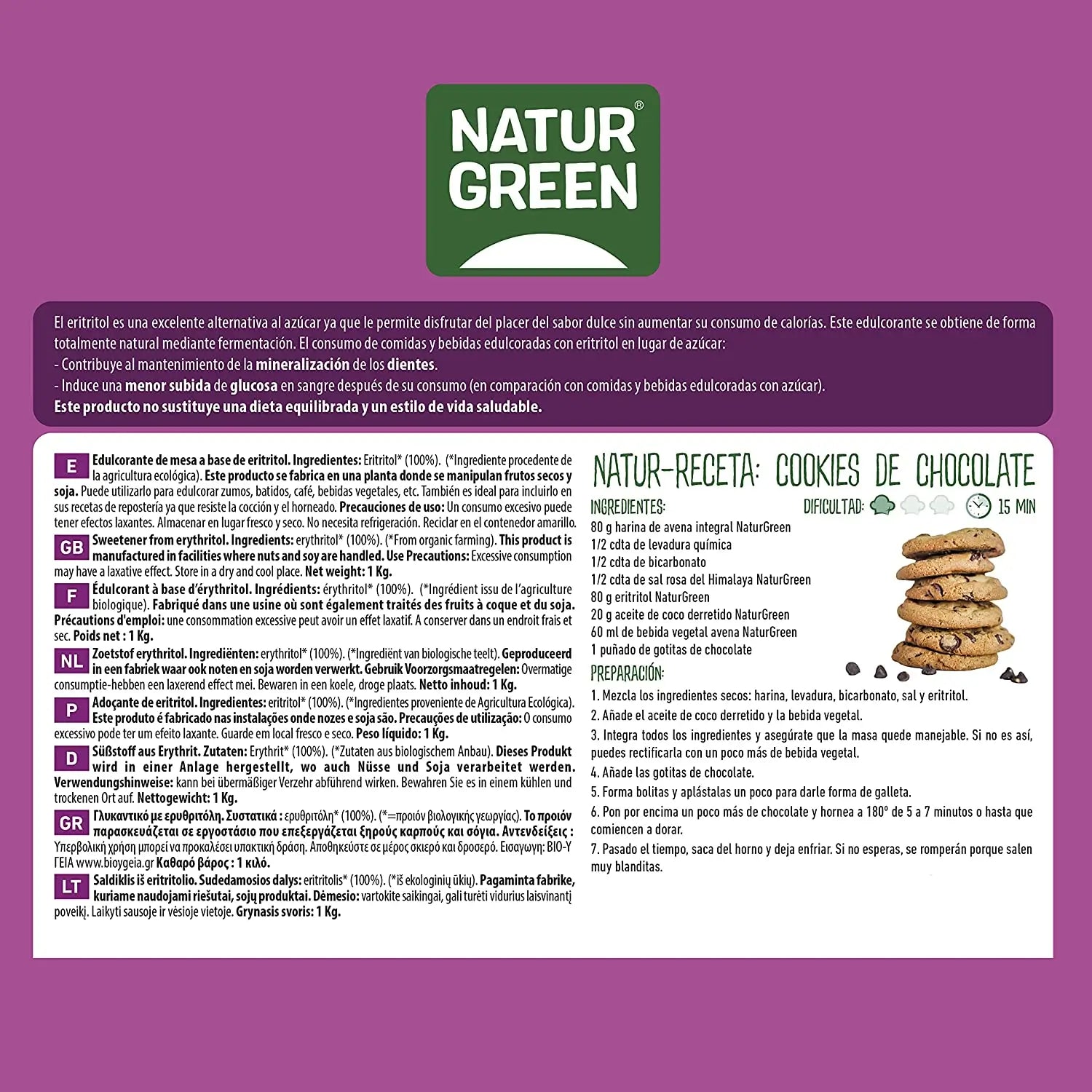 Naturgreen Eritrinol Bio, 1Kg