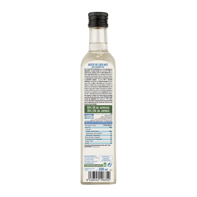 Naturgreen Aceite de Coco Mct Bio, 500 ml