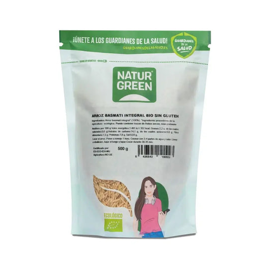 Naturgreen Arroz Basmati Integral Bio, 500 g