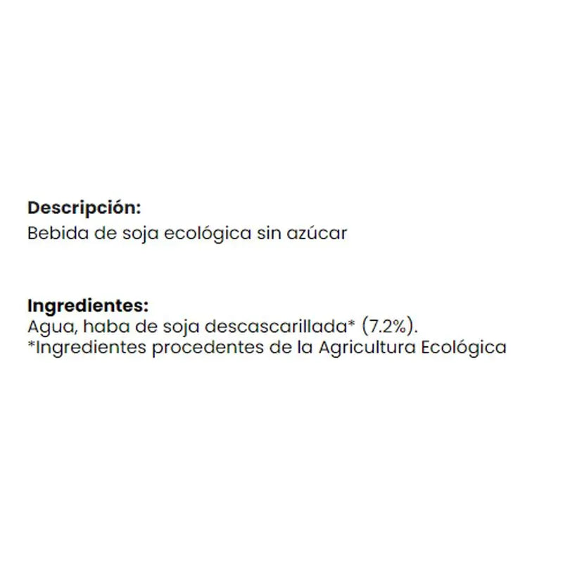 Naturgreen Bebida Vegetal De Soja Nature 1Lt 6Uds.