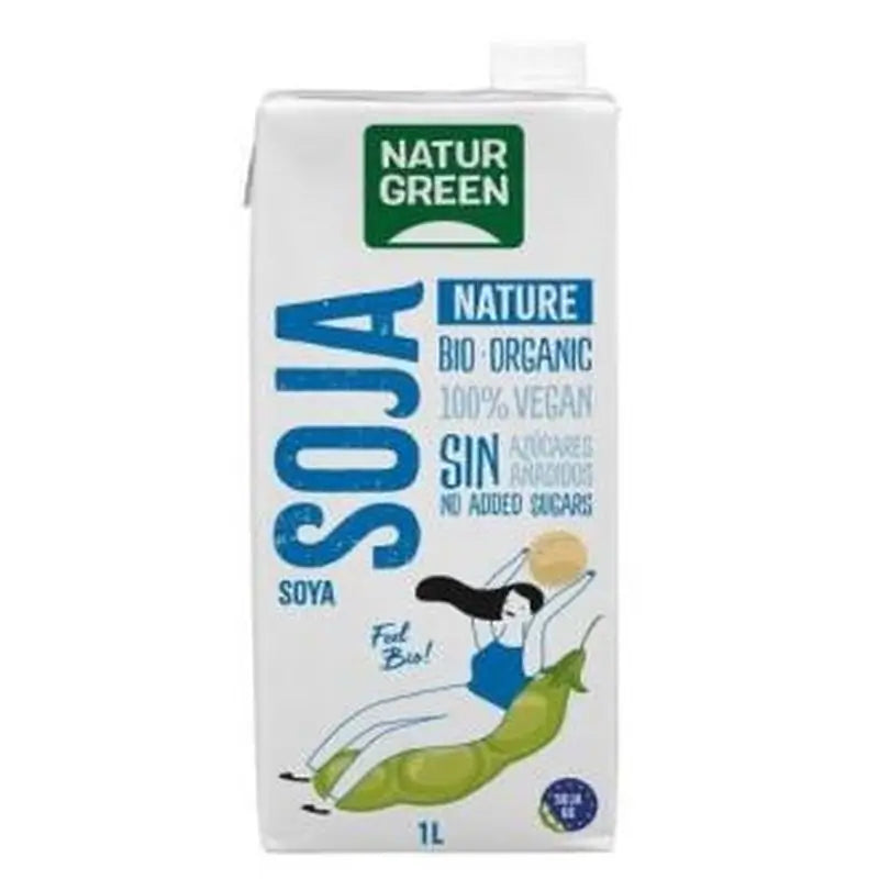 Naturgreen Bebida Vegetal De Soja Nature 1Lt 6Uds.