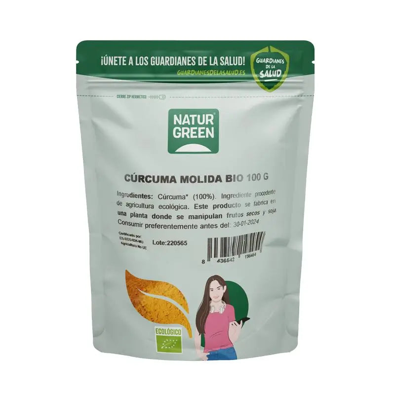 Naturgreen Curcuma Molida 100Gr. Bio Sg