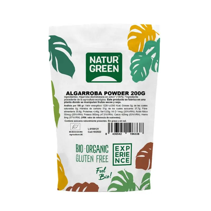 Naturgreen Experience Algarroba Powder Bio Sin Gluten, 200 g