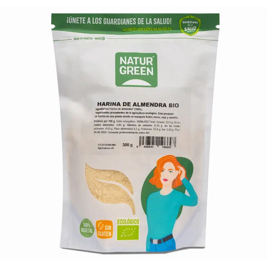 Naturgreen Harina De Almendra Bio, 300 g