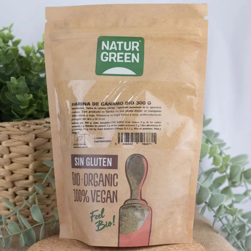 Naturgreen Harina De Cañamo, 300 g