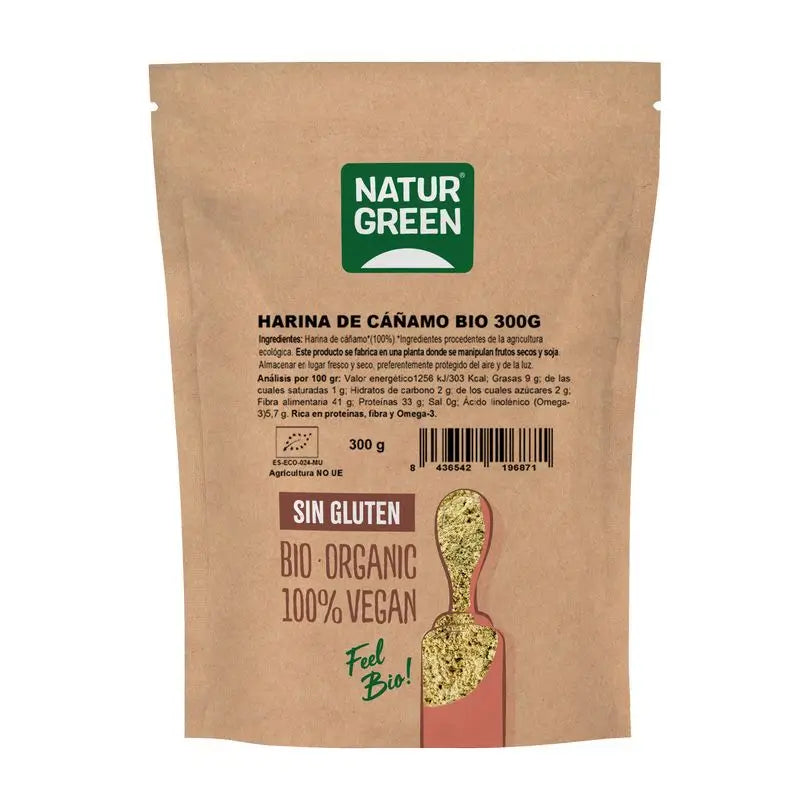 Naturgreen Harina De Cañamo, 300 g