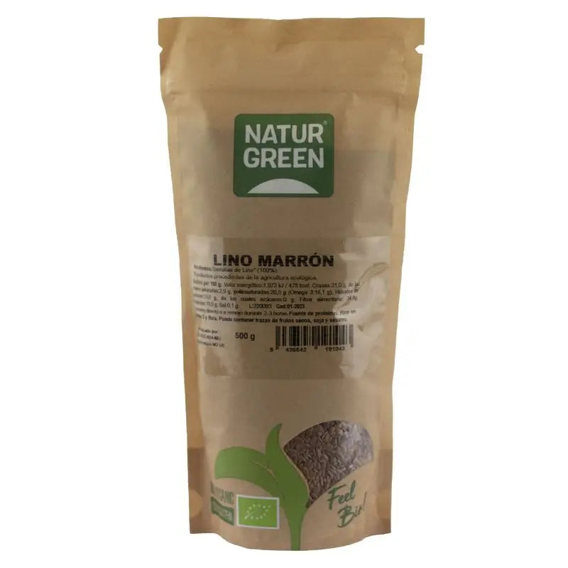 Naturgreen Lino Marron Bio, 500 g