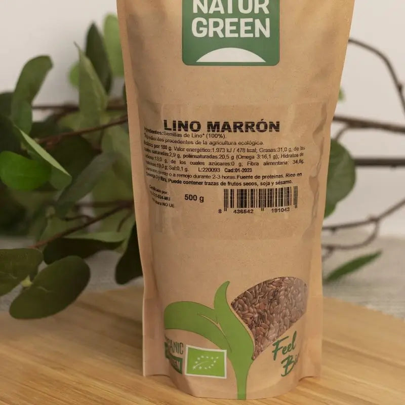 Naturgreen Lino Marron Bio, 500 g