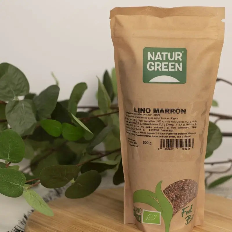 Naturgreen Lino Marron Bio, 500 g