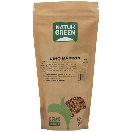 Naturgreen Lino Marron Bio, 500 g