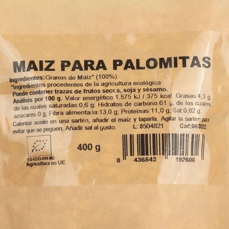 Naturgreen Maiz Palomitas Bio, 450 g