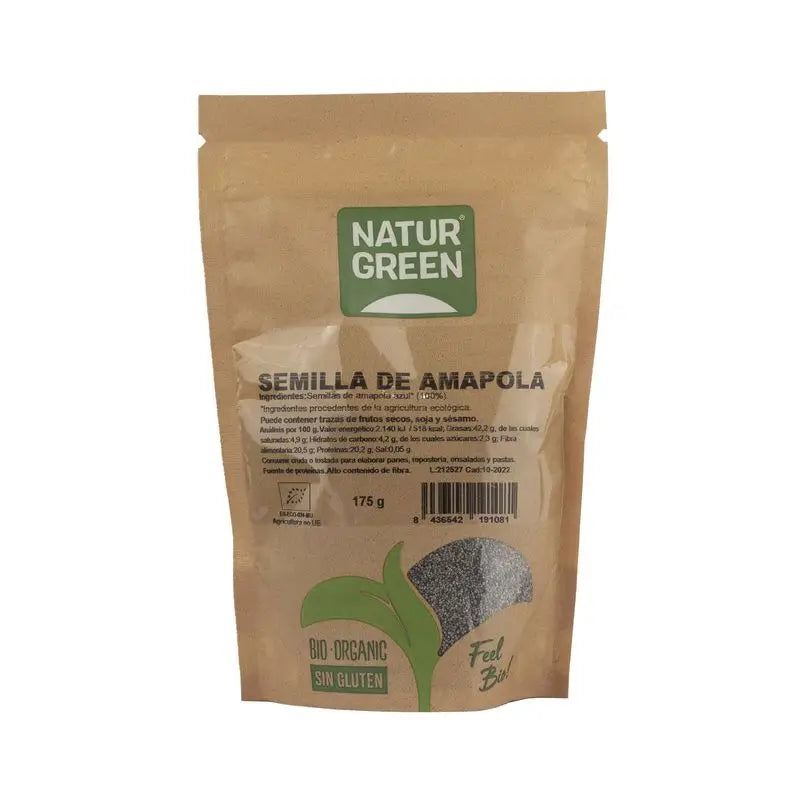 Naturgreen Semilla De Amapola Bio, 175 g