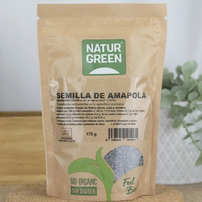 Naturgreen Semilla De Amapola Bio, 175 g