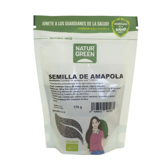 Naturgreen Semilla De Amapola Bio, 175 g