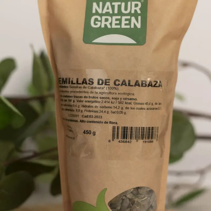 Naturgreen Semilla De Calabaza Bio, 450 g