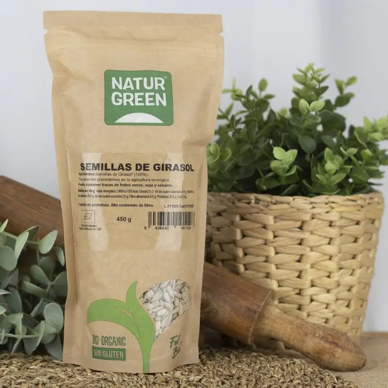 Naturgreen Semilla De Girasol Bio, 450 g