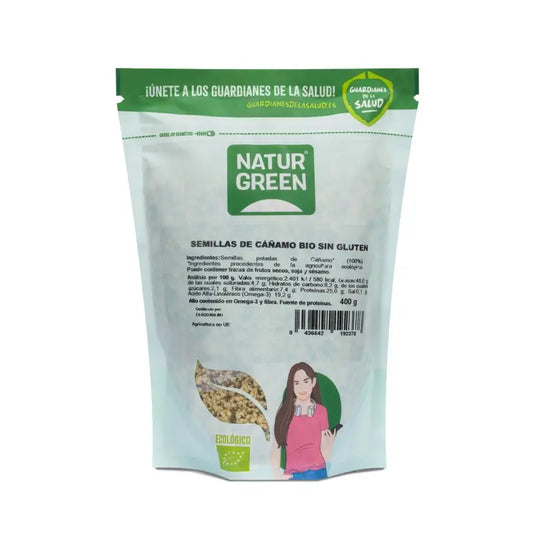 Naturgreen Semillas De Cáñamo Bio, 400 g