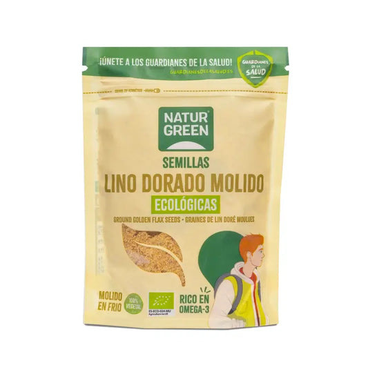 NaturGreen Semillas de lino dorado molido Bio 150 g