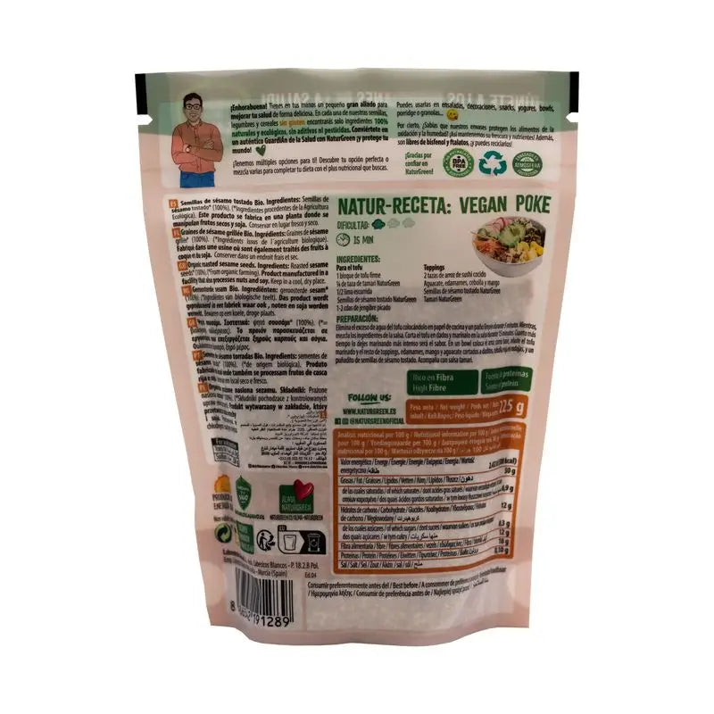 Naturgreen Sésamo Tostado Bio, 225 g