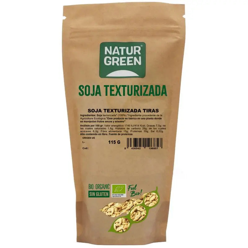 Naturgreen Soja Texturizada Tiras Bio, 115