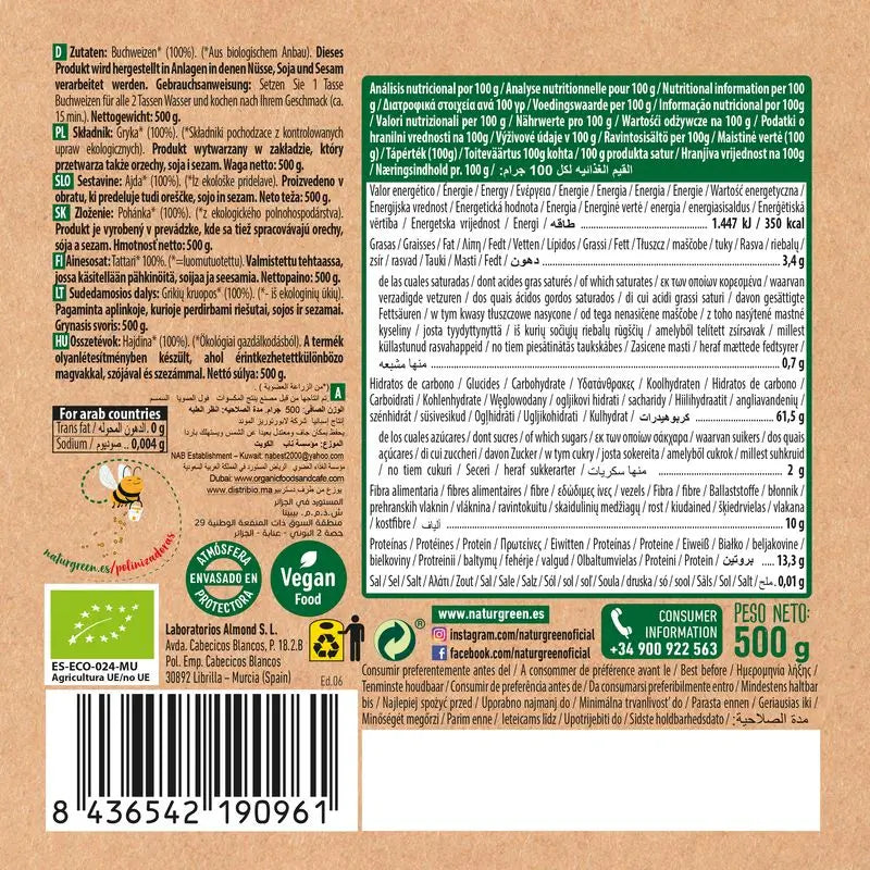 Naturgreen Trigo Sarraceno Bio, 500 g