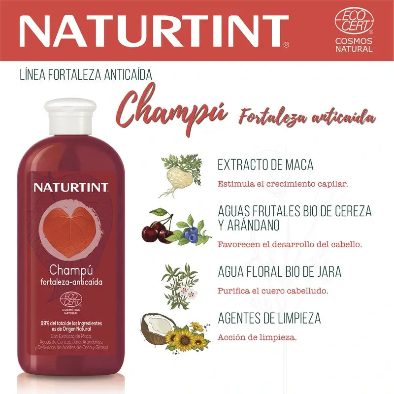 Naturtint Champú Fortaleza Anticaída Natural 330Ml