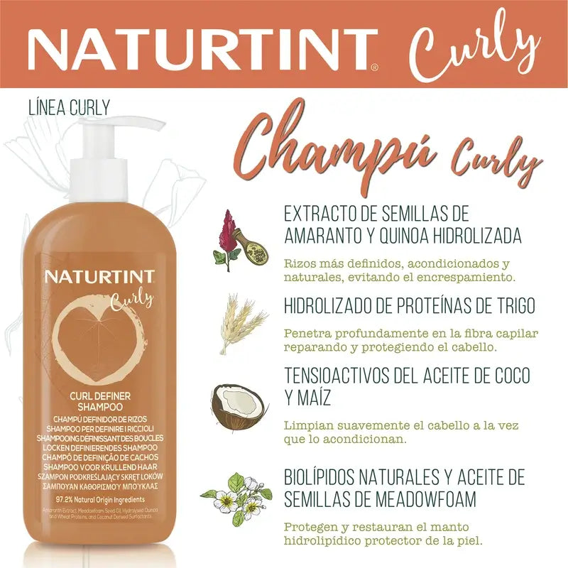 Naturtint Champú Curly Rizos Definidos 330Ml