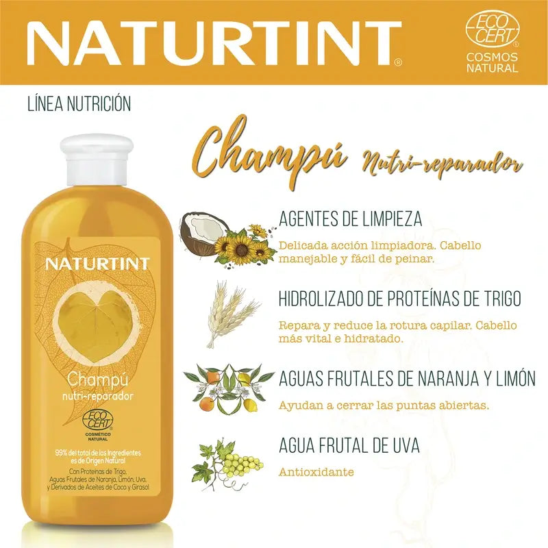 Naturtint Champú Nutrición Reparación Natural 330 Ml