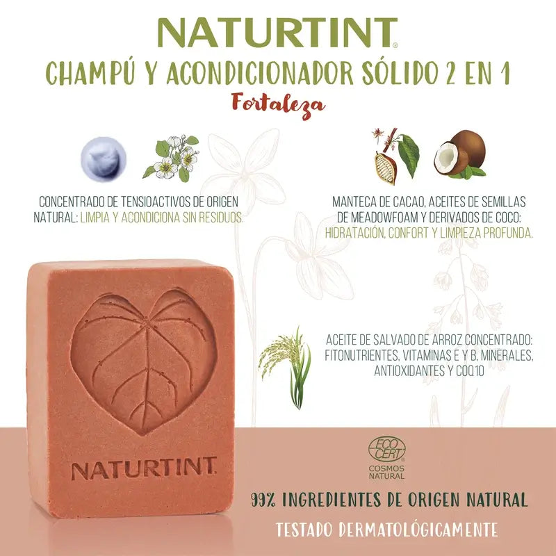 Naturtint Champú Sólido Natural Fortaleza Anticaída 75Gr