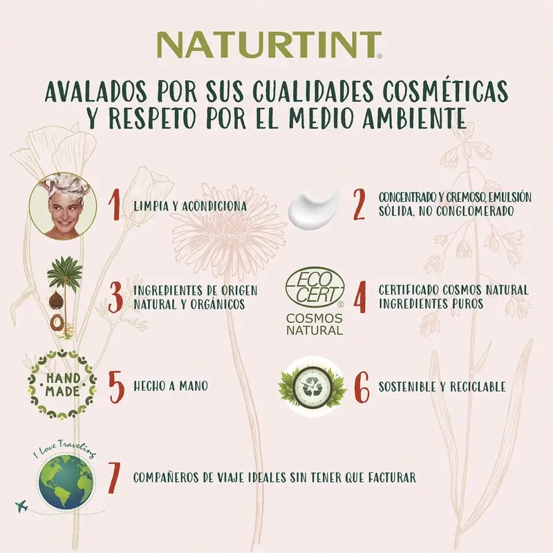 Naturtint Champú Sólido Natural Fortaleza Anticaída 75Gr