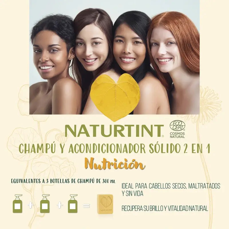 Naturtint Champú Sólido Natural Nutrición 330Ml