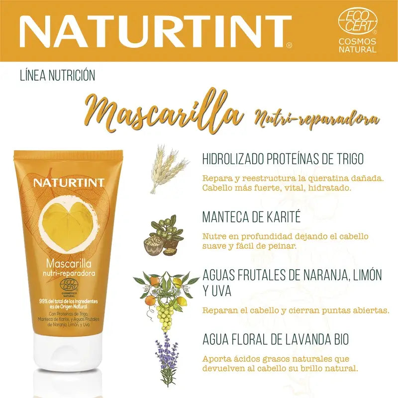 Naturtint Mascarilla Nutrición Reparación Natural 150 Ml