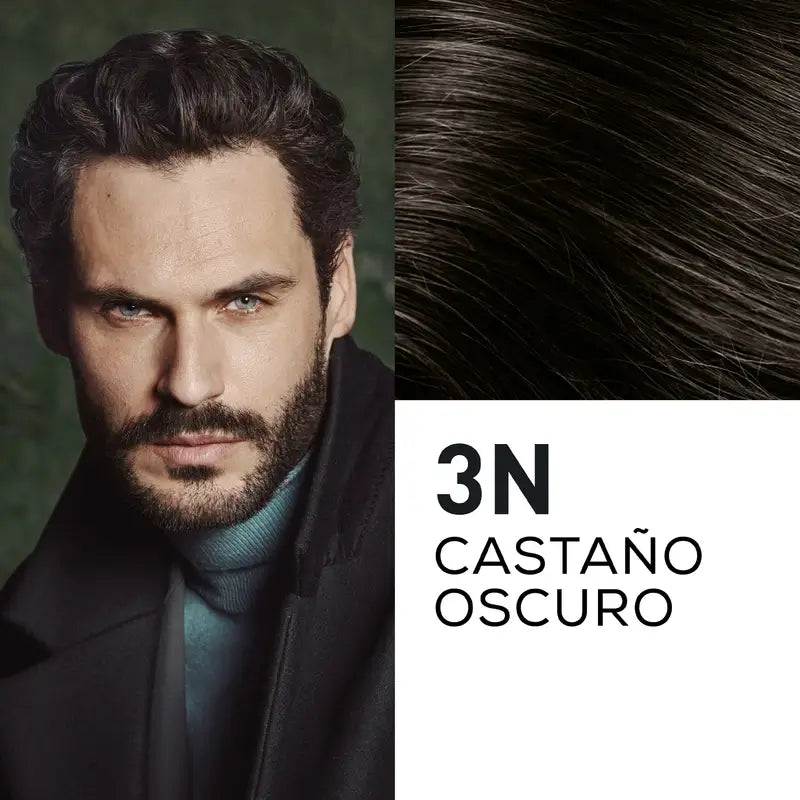 Naturtint Men Tinte Coloración Permanente Hombre Cabello Y Barba Sin Amoníaco 3N - Castaño Oscuro