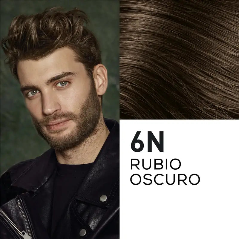 Naturtint Men Tinte Coloración Permanente Hombre Cabello Y Barba Sin Amoníaco 6N - Rubio Oscuro