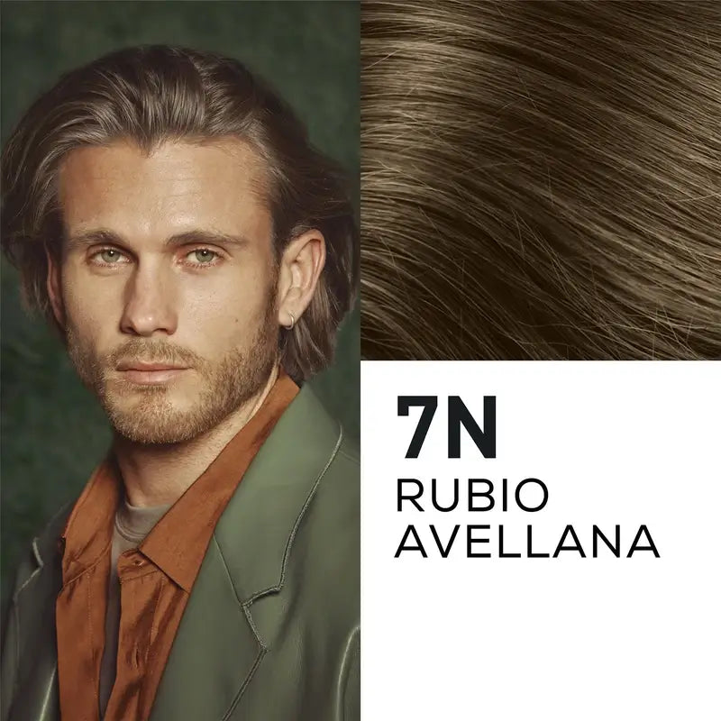 Naturtint Men Tinte Coloración Permanente Hombre Cabello Y Barba Sin Amoníaco 7N - Rubio Avellana