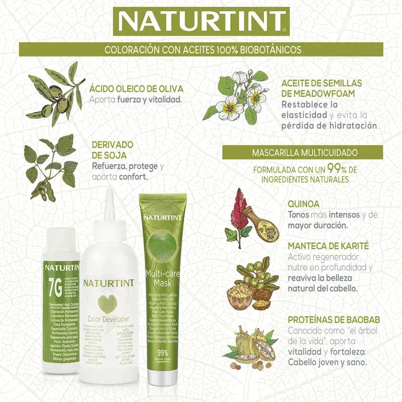 Naturtint Coloración Permanente Tinte Sin Amoníaco 4N- Castaño Natural