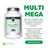 Naturvent Multivitaminas Multi Mega Multivitamínico, 90 cápsulas