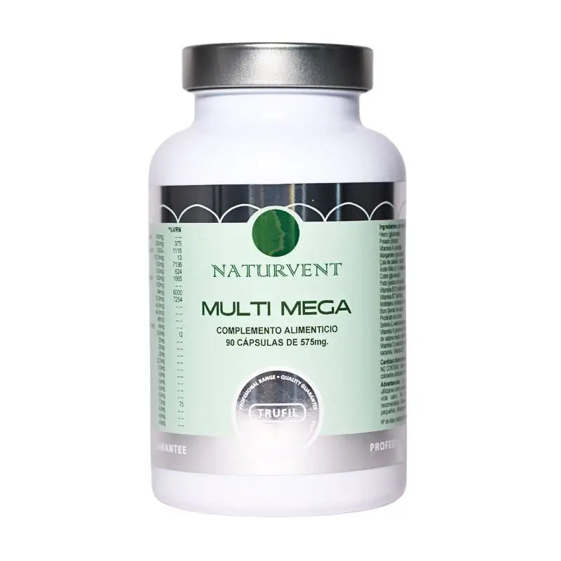 Naturvent Multivitaminas Multi Mega Multivitamínico, 90 cápsulas