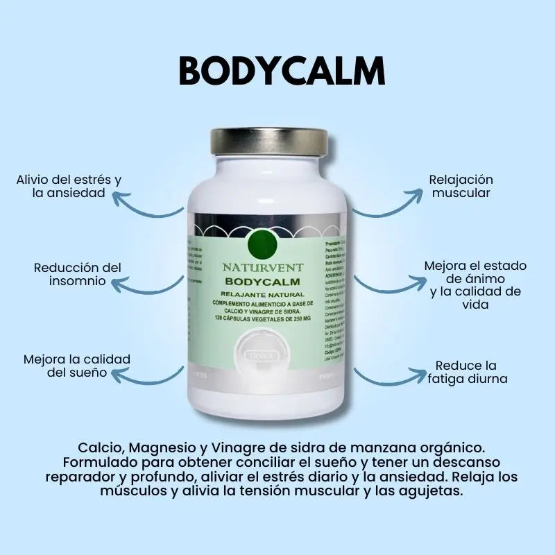 Naturvent Relajante Bodycalm, 120 cápsulas