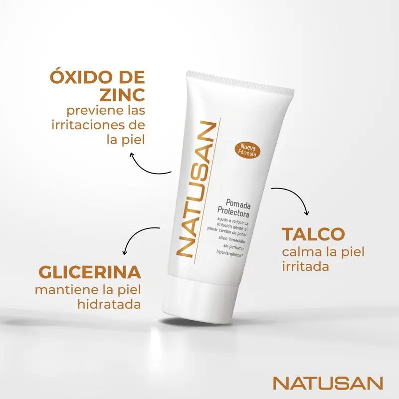 Natusan Crema Para Bebé Para La Zona Del Pañal, Alivia Irritaciones, Hipoalergénica, 75G