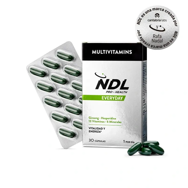 NDL Pro-Health Multivitaminas, 30 Cápsulas