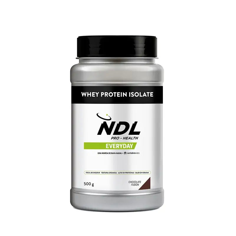 Ndl Pro-Health Whey Protein Isolate – Proteína Isolada, Chocolate Fusion , 500 g