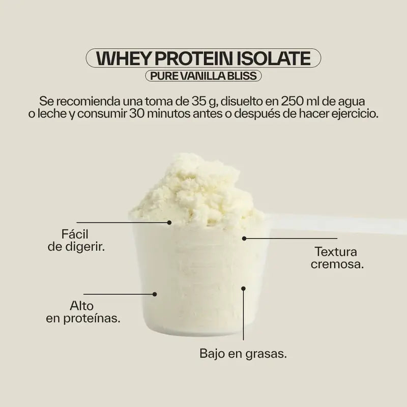 Ndl Pro-Health Whey Protein Isolate – Proteína Isolada, Pure Vanilla Bliss , 1 kg